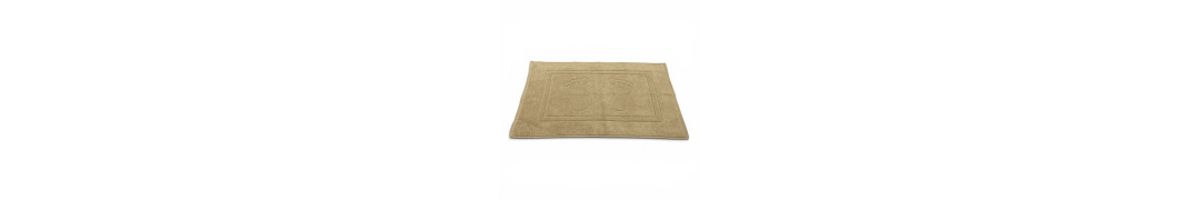 Alfombra de baño D20 Camel 100% algodón | Fabricado en Portugal