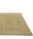 Alfombra de baño D20 Camel 100% algodón | Fabricado en Portugal