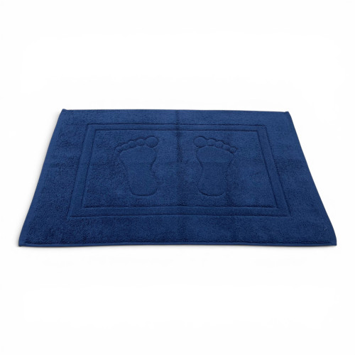 Alfombra de Baño D20 Azul Marino 100% algodón | Fabricado en Portugal