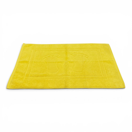 Alfombra de baño D20 Amarillo 100% algodón | Fabricado en Portugal