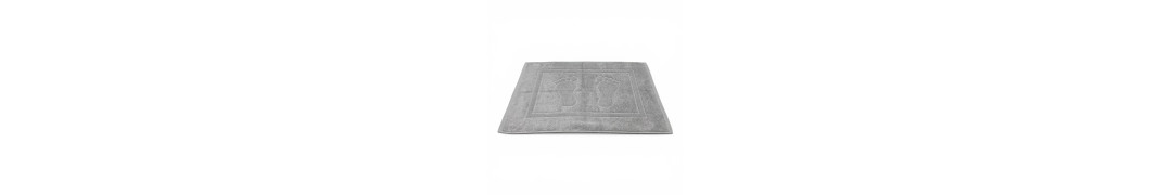 Alfombra de baño D20 Gris 100% algodón | Fabricado en Portugal