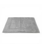 Alfombra de baño D20 Gris 100% algodón | Fabricado en Portugal