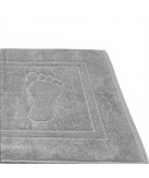 Alfombra de baño D20 Gris 100% algodón | Fabricado en Portugal