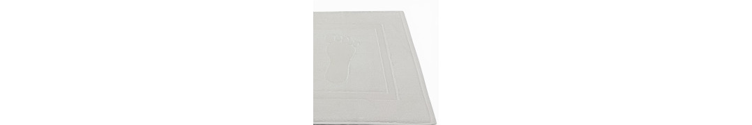 Alfombra de baño D20  Blanco 100% algodón | Fabricado en Portugal