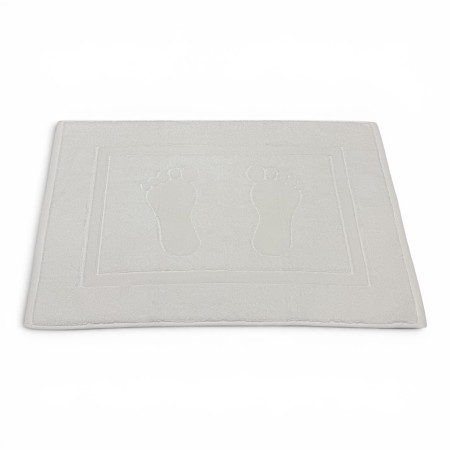 Alfombra de baño D20  Blanco 100% algodón | Fabricado en Portugal