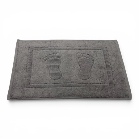 Alfombra de baño D20 Gris Oscuro 100% algodón | Fabricado en Portugal