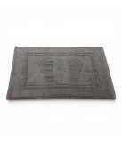 Alfombra de baño D20 Gris Oscuro 100% algodón | Fabricado en Portugal
