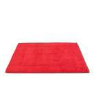 Alfombra de baño D20 Rojo 100% algodón | Fabricado en Portugal