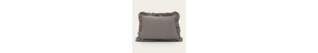 Almofada Cefalù Taupe em 100% Algodão | Laura Home