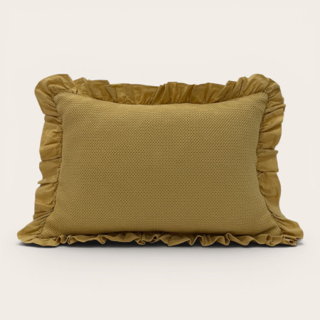 Cojín Cefalú Amarillo 100% Algodón | Laura Home