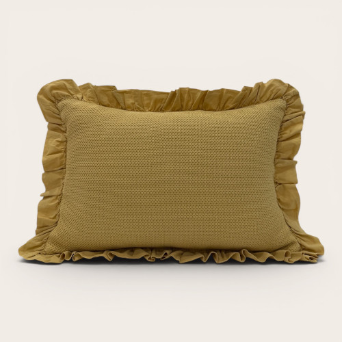 Cojín Cefalú Amarillo 100% Algodón | Laura Home