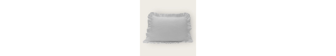 Almofada Cefalù Branco em 100% Algodão | Laura Home