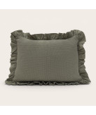 Almofada Cefalù Verde em 100% Algodão | Laura Home