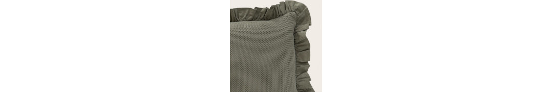 Almofada Cefalù Verde em 100% Algodão | Laura Home