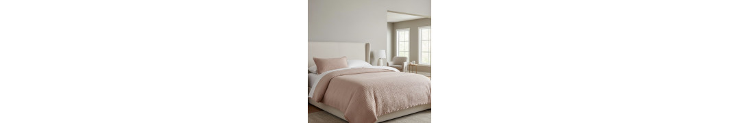 Edredón Tana Rosa 100% Algodón Textura Waffle | Laura Home