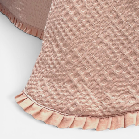 Edredón Tana Rosa 100% Algodón Textura Waffle | Laura Home