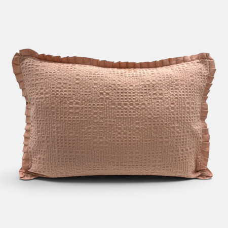Edredón Tana Rosa 100% Algodón Textura Waffle | Laura Home