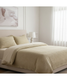 Edredón Tana Camel 100% Algodón Textura Waffle | Laura Home