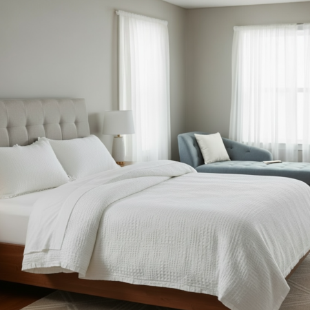 Edredón Tana Blanco 100% Algodón Textura Waffle | Laura Home