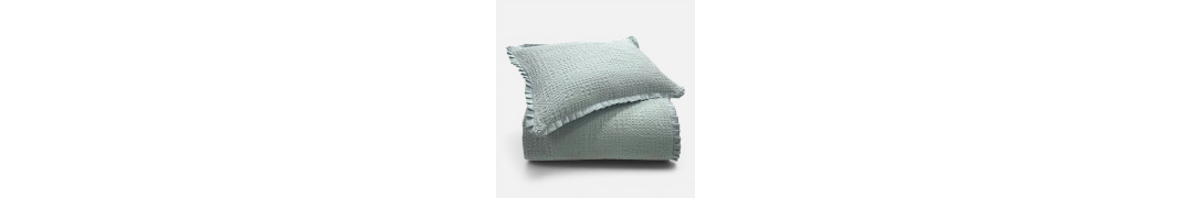 Edredón Tana Verde Agua 100% Algodón Textura Waffle | Laura Home