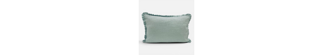 Edredón Tana Verde Agua 100% Algodón Textura Waffle | Laura Home