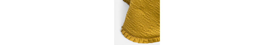 Edredão Tana Amarelo 100% Algodão Textura Waffle | Laura Home