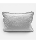 Edredón Damasco Blanco 100% Algodón Textura floral| Laura Home