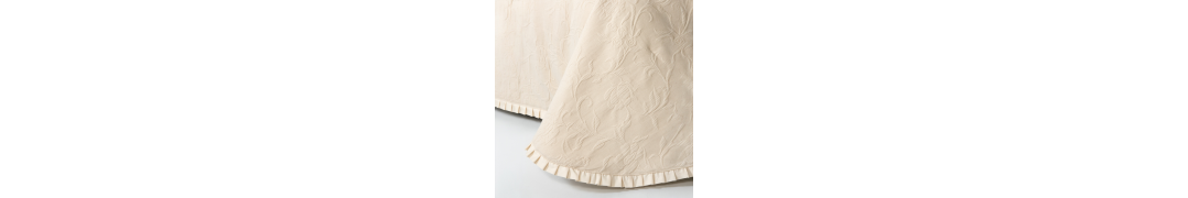 Edredón Damasco Beige 100% Algodón Textura floral| Laura Home