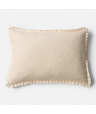 Edredón Damasco Beige 100% Algodón Textura floral| Laura Home