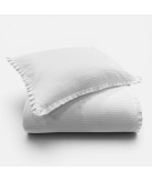 Edredón Blanco Bordado con Lunares 100% Algodón| Laura Home