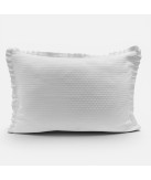 Edredão Bordado Bolas Branco 100% Algodão | Laura Home
