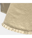 Edredón Beige Bordado con Lunares 100% Algodón | Laura Home