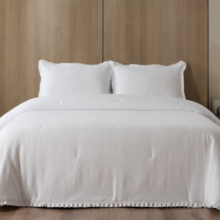 Edredão Sirila Blanco 100% Algodão | Laura Home