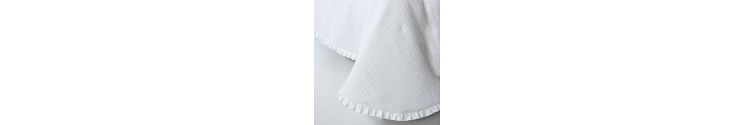 Edredão Galiza Branco 100% Algodão com Textura Elegante | Laura Home