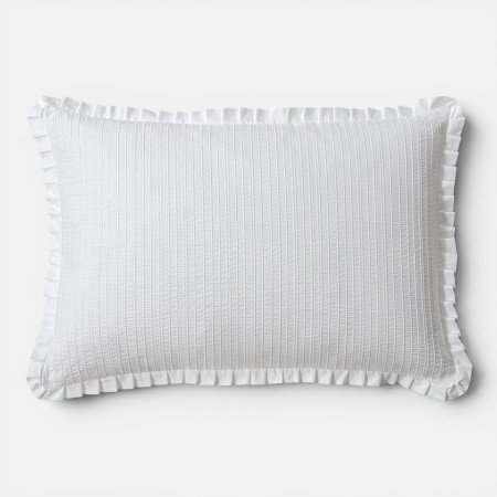 Edredão Galiza Branco 100% Algodão com Textura Elegante | Laura Home