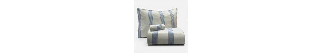 Capa de Edredão Riscas Azuis 100% Algodão | Laura Home