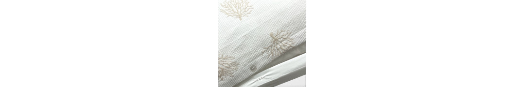 Funda Nórdica Mariño Coral Beige 100% algodón | Laura Home