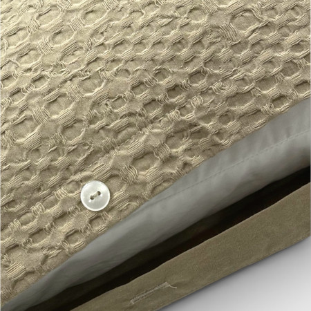 Funda Nórdica Tana Waffle Camel100% algodón | Laura Home
