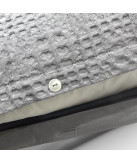 Funda Nórdica Tana Waffle Gris 100% algodón | Laura Home