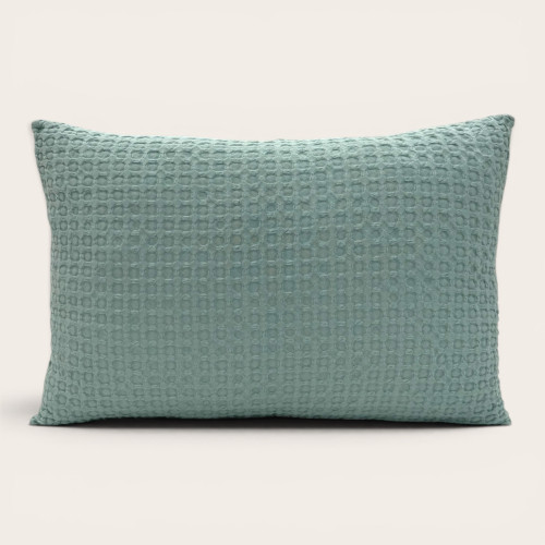 Cojín Decorativo Tana Verde Agua 100% Algodón | Laura Home