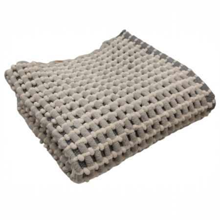 Alfombra 362 Gris y Blanco 50x80 cm | Laura Home