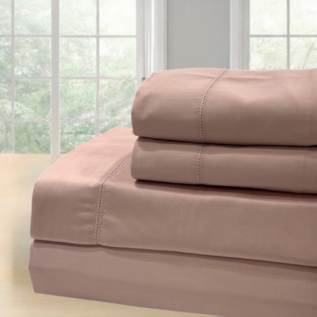 Jogo de cama Ponto Aberto Rosa 100% algodão acetinado | Laura Home