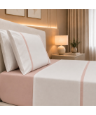 Jogo de Cama Enzo Rosa Percal 300 Fios | Laura Home