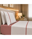 Jogo de Cama Enzo Rosa Velho Percal 300 Fios | Laura Home