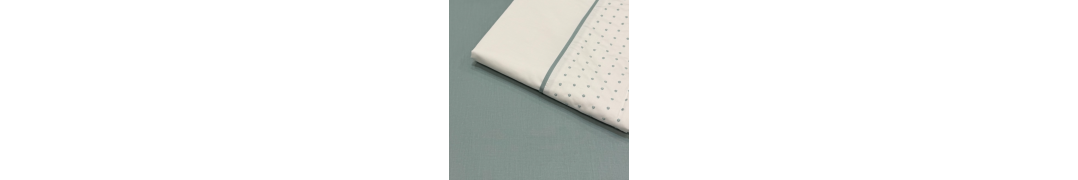 Juego de sábanas Boémia Verde Agua Percal 300 hilos | Laura Home