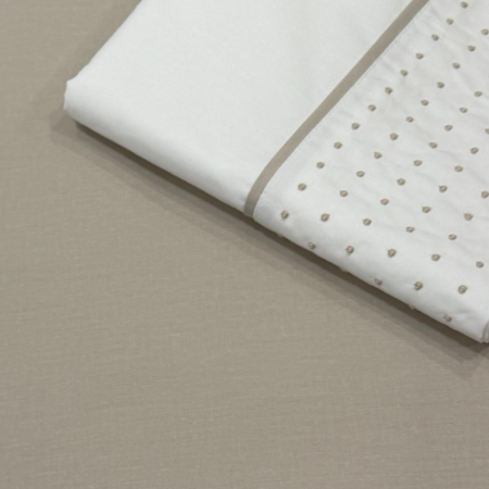 Juego de sábanas Boémia Beige Percal 300 hilos | Laura Home
