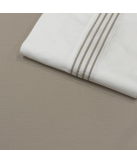 Juego de sábanas Percal 300 hilos Dune Topo | Laura Home