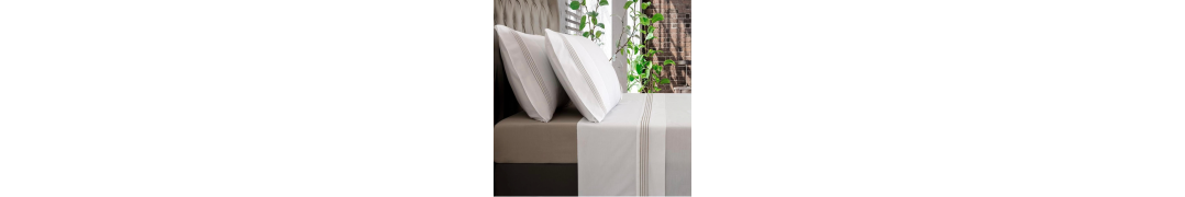 Jogo de Cama Percal 300 Fios Dune Taupe| Laura Home