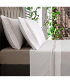 Jogo de Cama Percal 300 Fios Dune Taupe| Laura Home