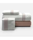 Jogo de Cama Percal 300 Fios Dune Rosa| Laura Home